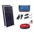 Kit 2xpainel Placa Energia Solar 150w Contro30a Cabo E Mc4