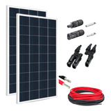 Kit 2xpainel Placa Energia Solar 155w