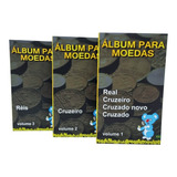 Kit 3 Albuns Moedas