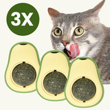 Kit 3 Abacate Brinquedo Para Gato