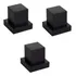 Kit 3 Acabamentos P Registro Quadrad 1 2 Ou 3 4 P Deca Preto Bruno Acabamentos Luxo