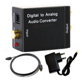 Kit 3 Adaptador De Audio Óptico Digital Para Rca Analógico