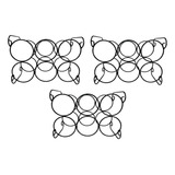 Kit 3 Adega Suporte Ou Aramado Para 6 Garrafas De Vinho