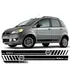 Kit 3 Adesivo Fiat Idea Sporting Faixa Lateral Acessório