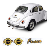 Kit 3 Adesivos Fusca Itamar Serie Ouro Idêntico Ao Original