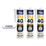 Kit 3 Adesivos Pu 40 Selante Poliuretano Multiuso 400g Fixa