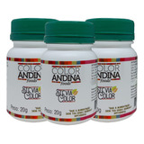 Kit 3 Adoçante Natural 100 Stévia Color Andina Food 20g