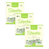 Kit 3 Adoçante Stevia Diatético Orgânico 50 Sc Stevita 50mg