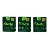 Kit 3 Adoçante Stevia Diatético Vegano 50 Sache Stevita 70mg