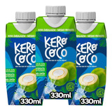Kit 3 Água De Coco Kero Coco Caixa 330ml
