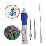 Kit 3 Agulha Mágica Caneta Para Bordar Ponto Russo Bordado