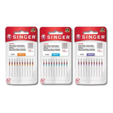 Kit 3 Agulha Singer Máquina Doméstica 10un 2020 N 12 14 16