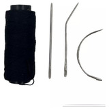 Kit 3 Agulhas 1 Linha De Costura P Entrelace Mega hair
