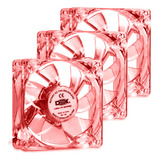 Kit 3 Air Cooler Led 80mm 8cm Gabinete Pc Gamer Ventoinha