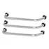 Kit 3 Alças Ou Barra De Apoio  2 Alças 60 Cm E 1 Alça 40 Cm Cor Prateado Premier