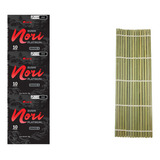 Kit 3 Alga Marinha Nori Edomae 10 Folhas Esteira Sudare