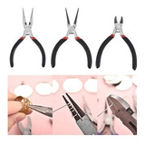 Kit 3 Alicates Artesanato De Bijuteria Montagem Profissional