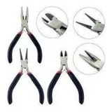 Kit 3 Alicates Bijouteria Artesanato Profissional Cabo Resis