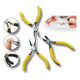 Kit 3 Alicates Corte Eletrônica Artesanato Bijuterias Bico