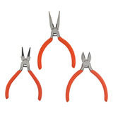 Kit 3 Alicates Corte Eletrônica Artesanato Bijuterias Bico