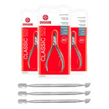 Kit 3 Alicates Mundial 522 3 Espátula Inox Profissional