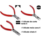 Kit 3 Alicates Para Ourives Relojoeiro