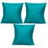 Kit 3 Almofada 42cm Fofinha Decoração Suede Azul Turquesa Cor Azul-turquesa
