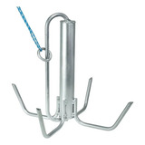 Kit 3 Ancoras Garateia 4kg Caiaque Bote Barco Embarcações
