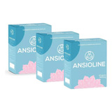 Kit 3 Ansioline 500mg 60 Cápsulas Muwiz Sabor Sem Sabor