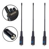 Kit 3 Antena Baofeng Flexível Maior Alcance 777s 888s Uv 5ra
