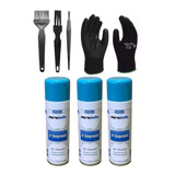 Kit 3 Ar Comprimido Pinceis Antiestático P Limpeza Pc Luvas