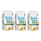 Kit 3 Areia Higiênica De Cereais Kets Bio d 3kg Para Gatos