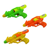 Kit 3 Arma Lança Água Pistola Infantil 21cm Piscina Verão