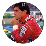 Kit 3 Ayrton Senna Fórmula 1 Relógio E Paredes