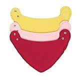 Kit 3 Babadores Bandana Bebês Menina DCP Kids