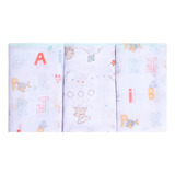 Kit 3 Babete Estampada Pano Toalha De Boca Bebê Enxoval Unissex Tamanho 32x32 Cm