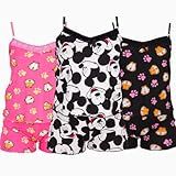 Kit 3 Baby Dolls Vivi Tecido Fibra Natural Estampado GG 
