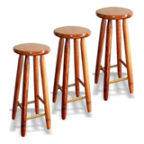 Kit 3 Banco De Madera Rustica Balcão Padaria Jardim Churrasc