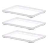 Kit 3 Bandejas Lavabo Bebidas Organizador Pias Penteadeiras