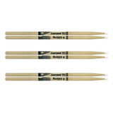 Kit 3 Baqueta Liverpool American Hickory Series 5a Nylon Hy