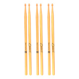 Kit 3 Baquetas Zaidan s Bateria 5a 5b Ou 7a Madeira Marfim