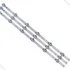 Kit 3 Barras 59cm Led Compatível LG 32lf585 32lf585b Nova Alumínio