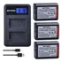 Kit 3 Bat Np fw50   Carregador Duplo A6500 A7s2 A6000