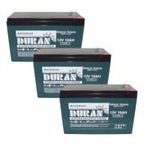 Kit 3 Bat Selada Gel Ciclo Profundo Duran 10ah 12v Nobreak