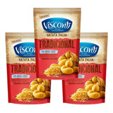 Kit 3 Batata Palha Visconti Tradicional 105g