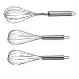 Kit 3 Batedores Manuais Mak inox 1940i 1941i 1942i