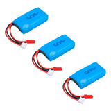 Kit 3 Bateria Wltoys A959 7 4v 1100mah A949 A969 V912 V913