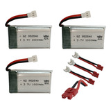 Kit 3 Baterias 3 7v 1000mah P drone Gps Zangão Conect Syma
