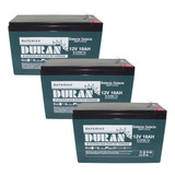 Kit 3 Baterias Duran 10ah 12v