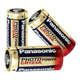 Kit 3 Baterias Panasonic Cr123a Lithium